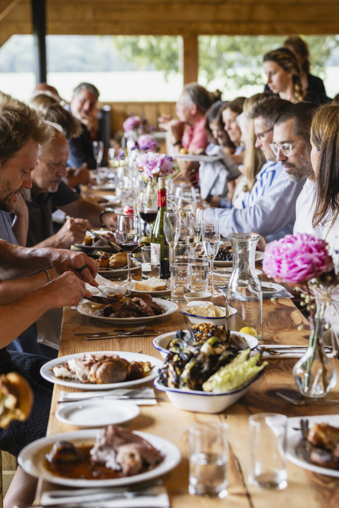 A dining table at the Copse, Raynham